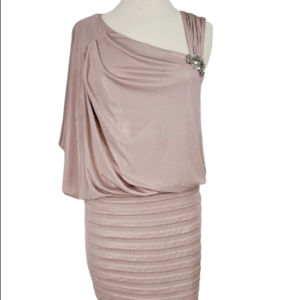 XScape Joanna Chen Jewel Champagne Cocktail Dress